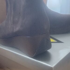 Volatile Dark Brown Ankle Booties